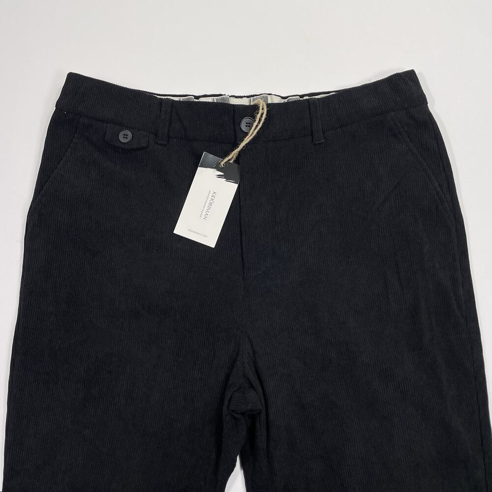 Kidoriman Corduroy Pants Men’s 33x26 Black NWT Casual Dress